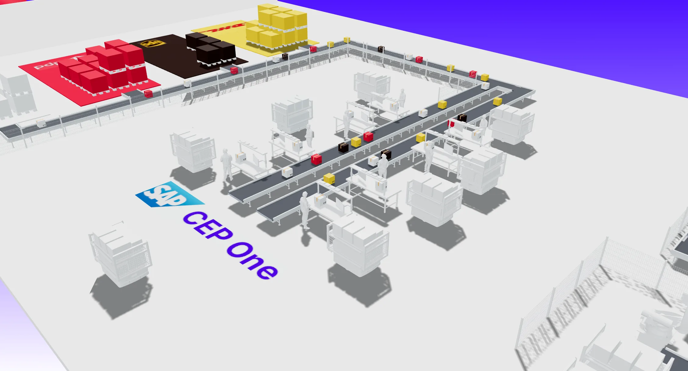 CEP One 3D Warehouse Simulation Preview
